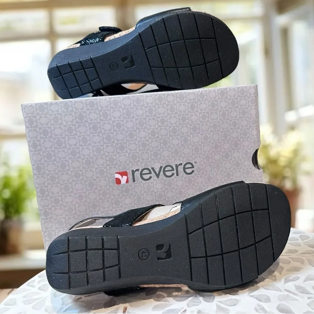 NEW REVERE GRENADA ORTHOTIC 3 Point Adjustable STRAP Supportive Wedge Sz 9 EU 40
